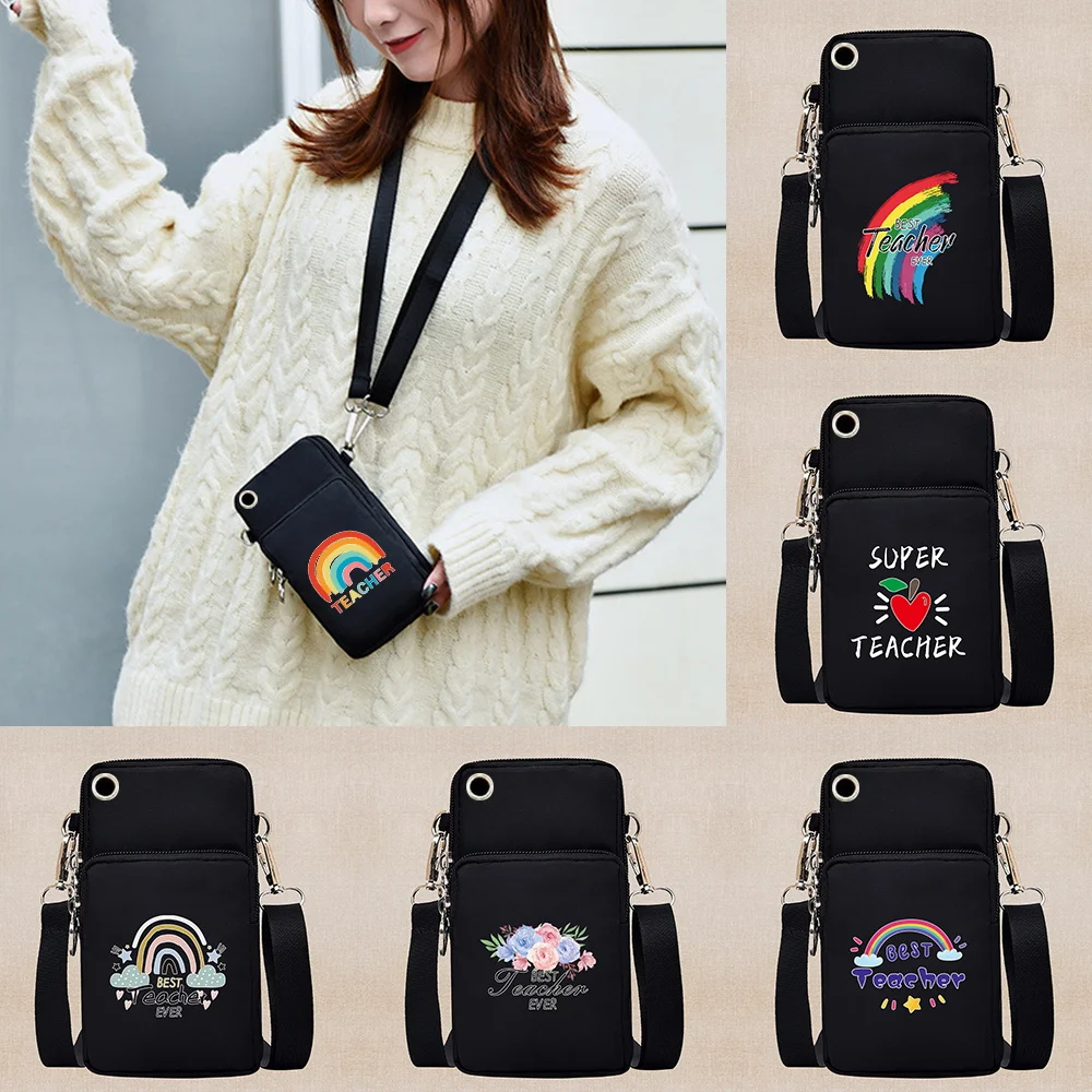 Universal Mobile Phone Bag for Samsung/iPhone/Huawei/HTC/LG Case Teacher Pattern Outdoor Sport Arm Shoulder Bag Phone Pouch