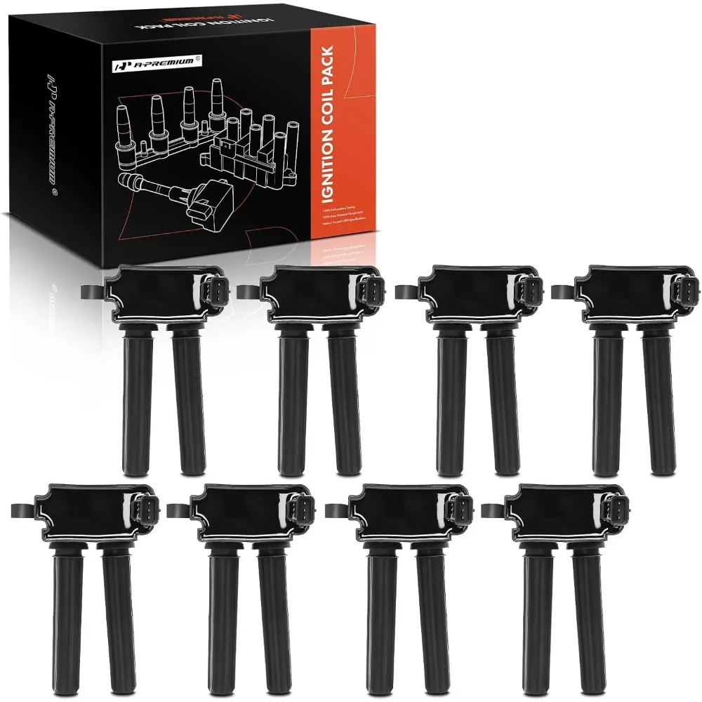

Ignition Coil Pack Set of 8 Compatible with Chrysler Dodge Jeep Ram 5.7L 6.1L 6.2L 6.4L V8