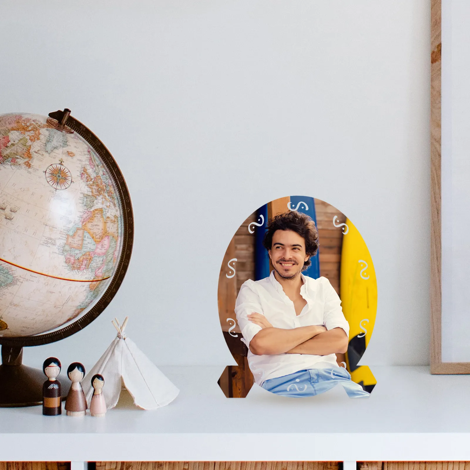 

Заготовки для сублимации: Фоторамка из ДВП 6x4 дюйма для термопереноса, материалы для DIY декора дома, креативные сублимационные таблички для стола