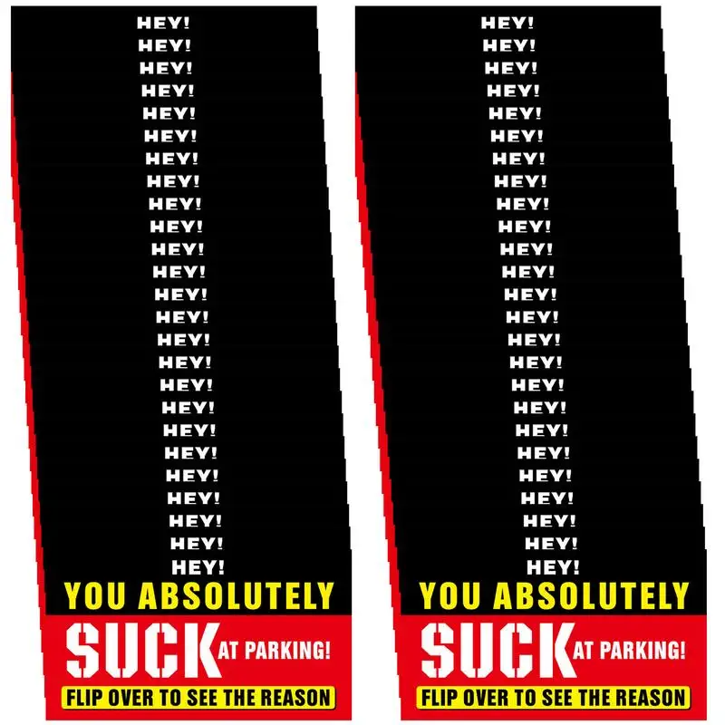 50pcs Fake Parking Tickets 2X3.5 Inch Bad Parking Notes Funny Labels Business Cards Multi Reasons Violation Stocking Stuffers