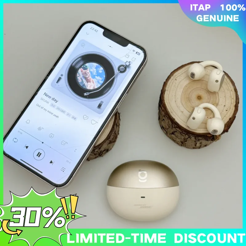 

Baseus Inspire XC1 Наушники-клипсы Беспроводные наушники Bluetooth 6.1 Открытые наушники Hi-Res Серьги 4-миканальные клипсы-вкладыши Звук от Bose