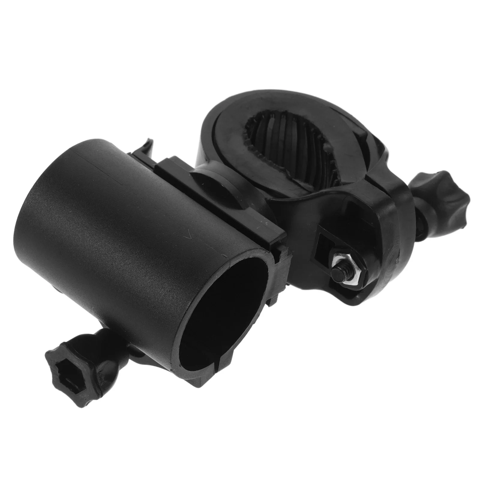 

Durable Plastic Bike Flashlight Holder Universal Cycling Light Mount Rotatable Bike Lamp Stand Scratch Resistant Bicycle Torch