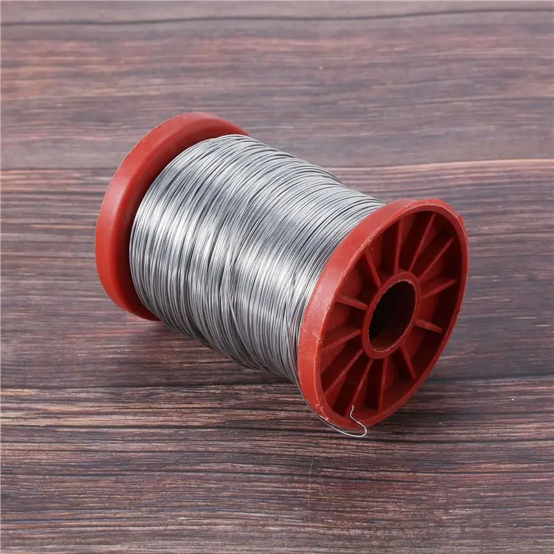 AB35-3Pcs 0.5 مللي متر 500 جرام أسلاك الفولاذ المقاوم للصدأ لتربية النحل خلية النحل إطارات أداة 1 لفة