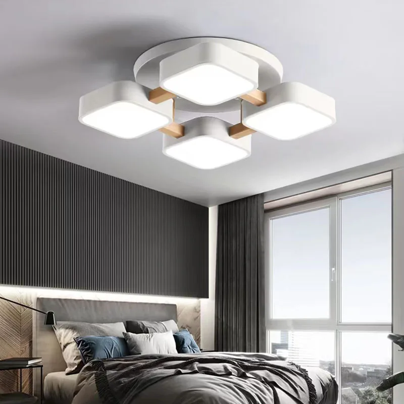 

Modern bedroom ceiling pendant lights living room LED ceiling lights simple indoor lights kitchen lights wood art ceiling lamp