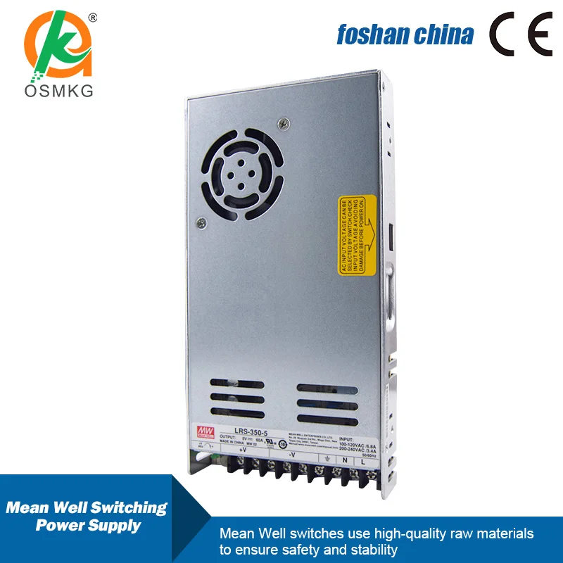 LRS Series 350W  5V /12V/24V Switching Power Supply for Industry Control System Household Appliances