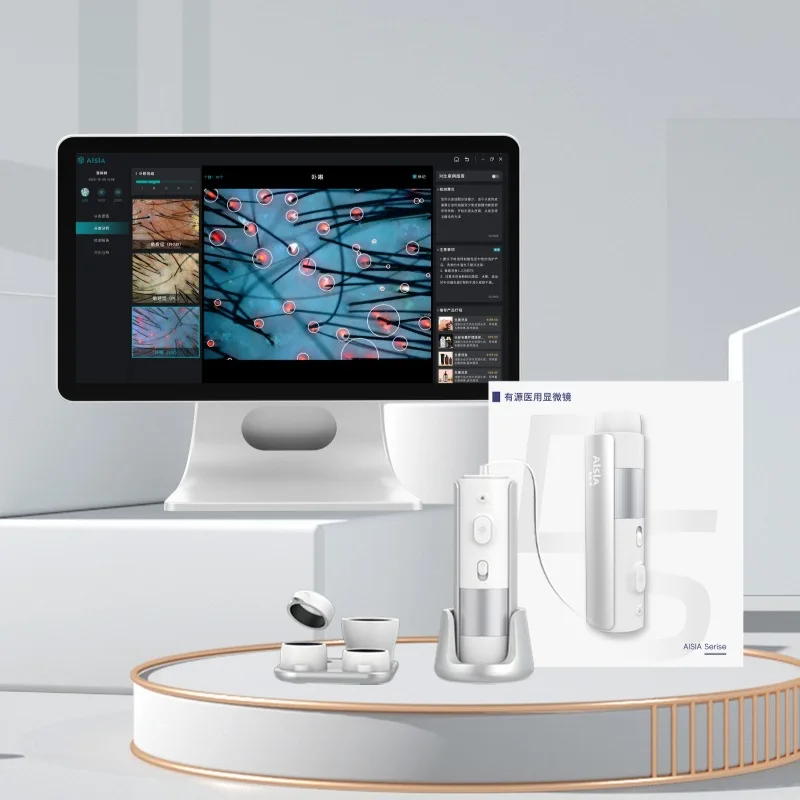 

Умное устройство обнаружения кожи головы, полицизическое устройство обнаружения кожи головы, универсальная машина с сенсорным экраном, специально разработанная для выпадения волос