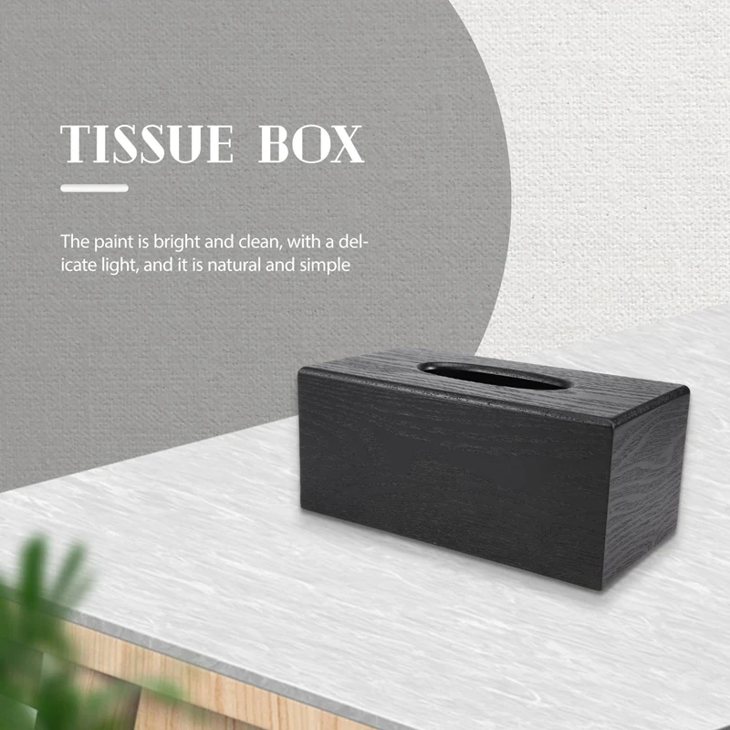 Tissue Box Wood Rectangular Tissue Box Natural Elegance Wood Tissue Box For Living Room Bedroom Kitchen