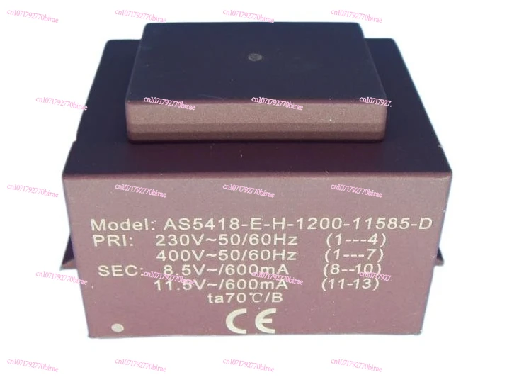 

Fixed AS5418 12VA input 0-230V-400V output 8.5V, 11.5V for B1406090