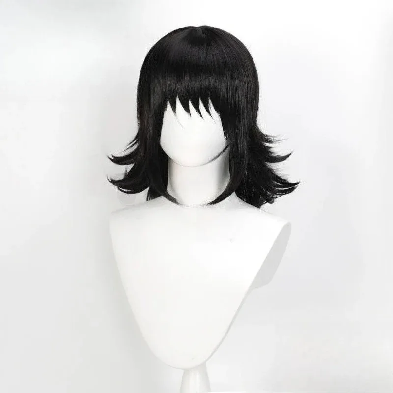 Makomo Cosplay Peluca de fibra resistente al calor corta sintética recta Anime Coser linda chica Partys de Halloween; 3'c,5.y;8'v,