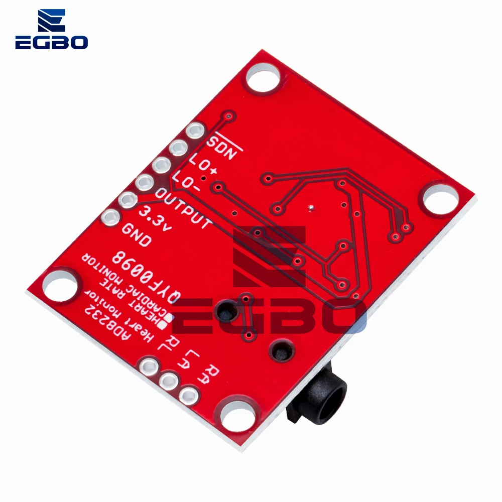 ECG sensor module kit for Arduino, ECG measurement, pulse, heart, ECG monitoring EGBO