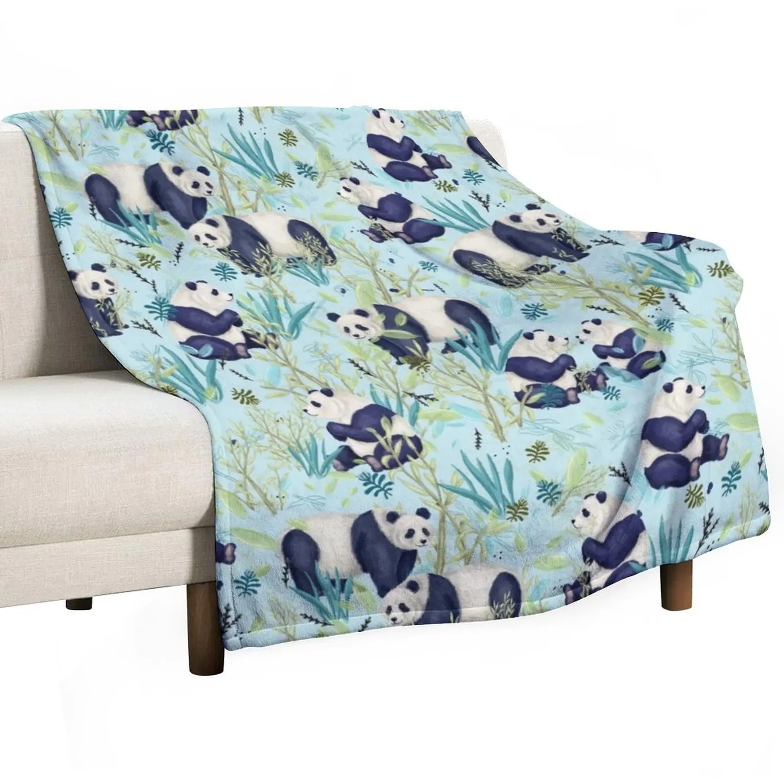 

panda pattern Throw Blanket manga Summer Blankets