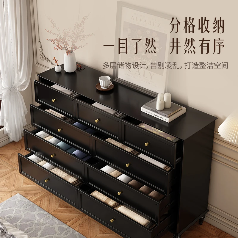 Furniture for small-sized apartment locker light luxury modern simple chest of drawers bedroom storage cabinet living room drawe