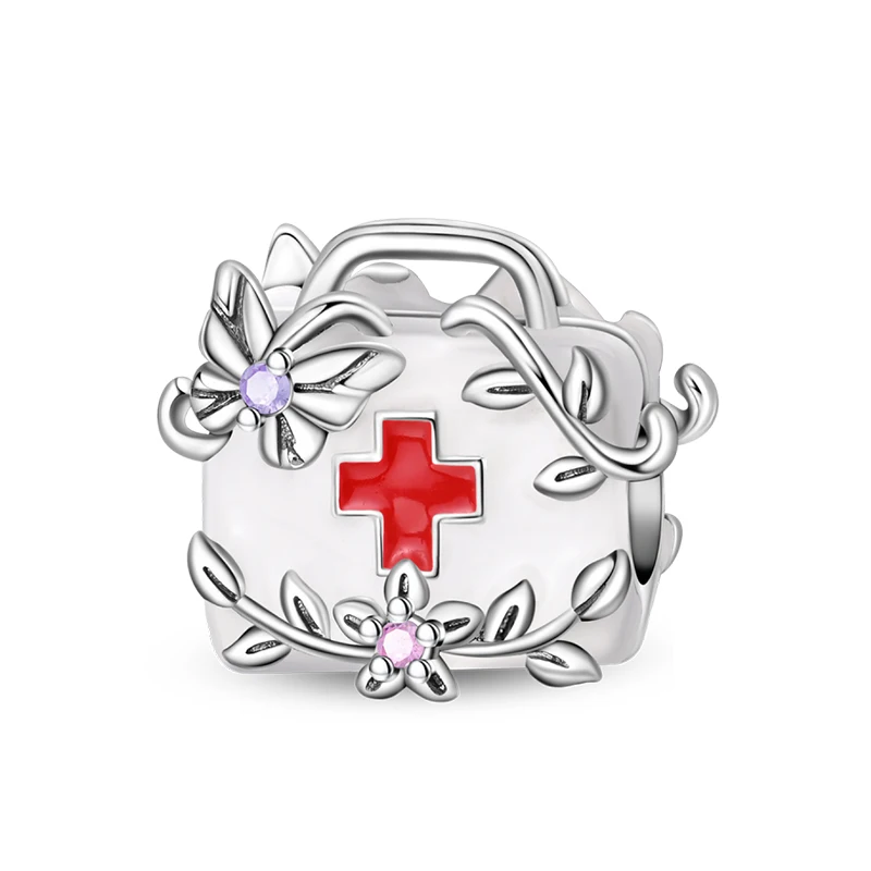 Trendy 925 Sterling Silver Medicine Box Charms Bead Fit Original Bracelet DIY Women Valentine'S Day Jewelry Gift