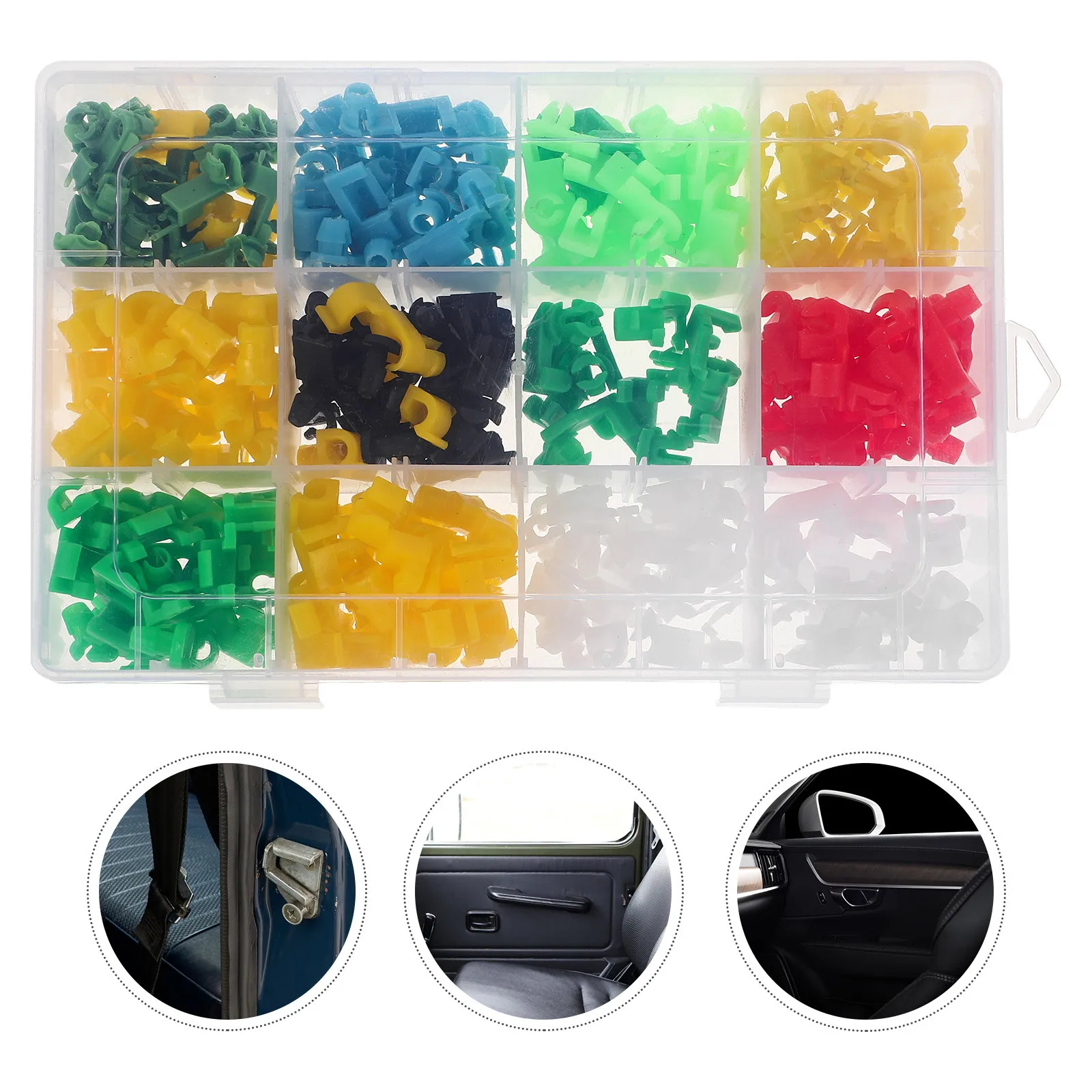 

1 Set Door Clips Plastic Automotive Fasteners For Tailgate Handle Replacement Durable Multifunctional Car Door Lock