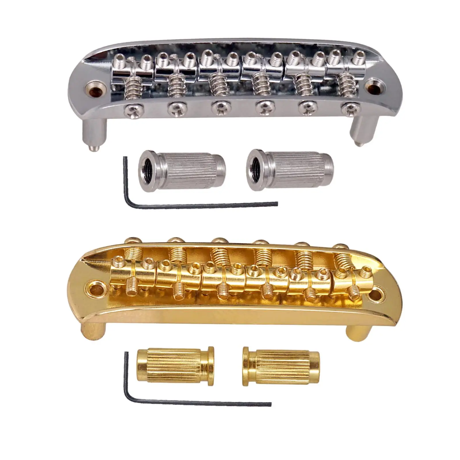 Fixed Rigid Tailpiece Bridge Saddle for Guitar Bass Accessory