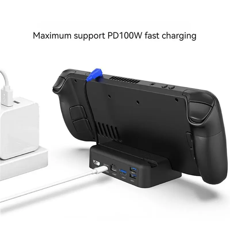 

[A26M] Для док-станции Steam Deck, подставка для телевизора, держатель концентратора, док-станция USB C в RJ45, база для преобразования видео, зарядное устройство для игровой консоли