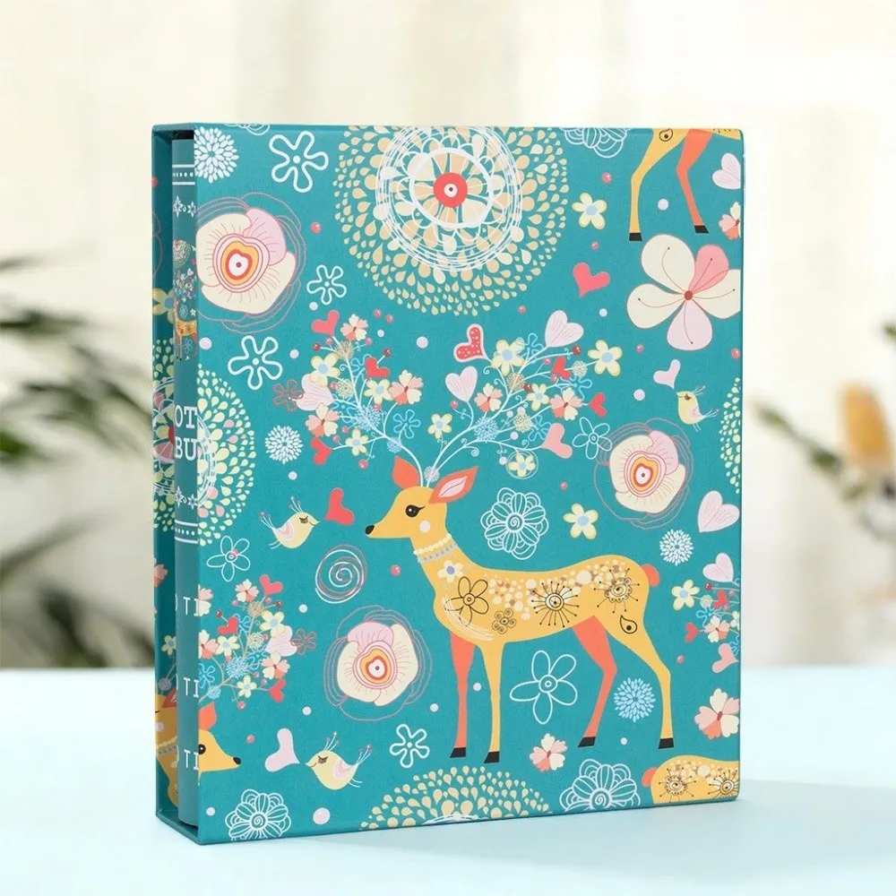6 Inch 200 Pockets Photo Album Laminated Insert Pocket Slip-in Picture Albums Large Capacity Scrapbook Album Photo Collection