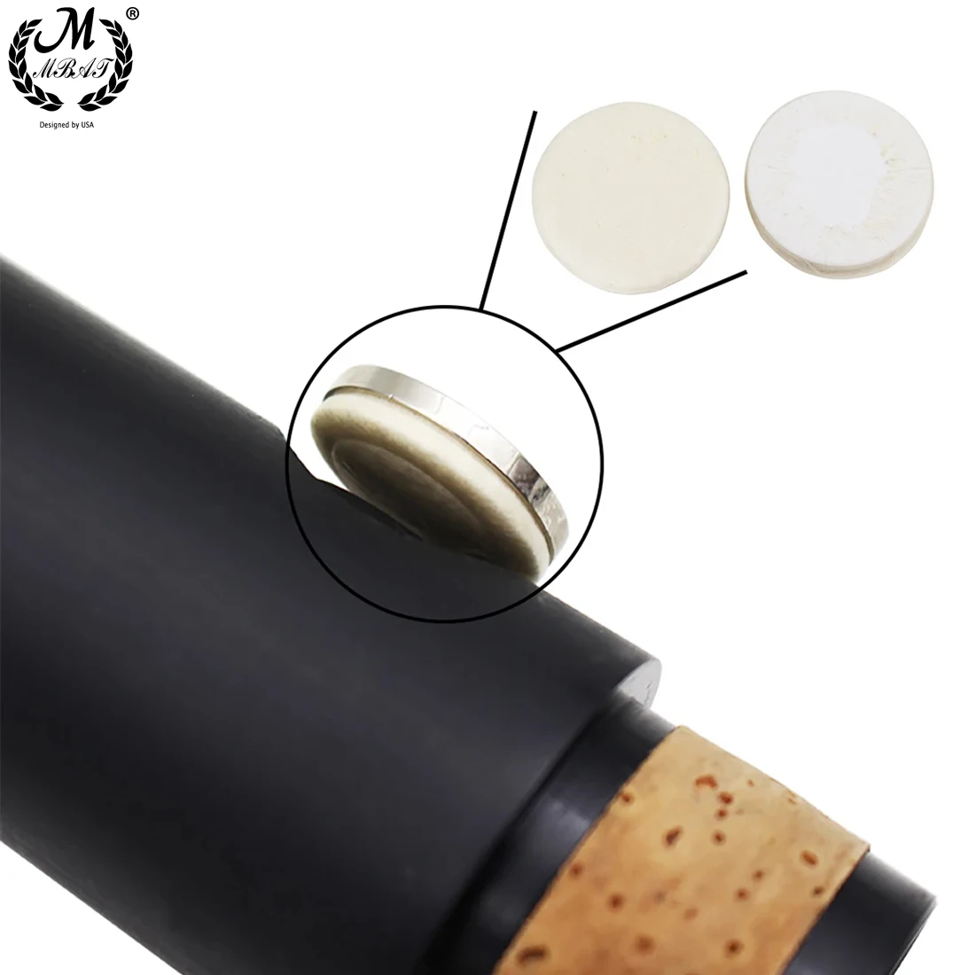 17 Teile/satz Schwarz Schlüssel Klarinette Leder Pads Weiß Klarinette Taste Pad Ersatz Bläser Instrument Teile & Zubehör