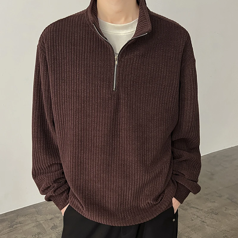 

Sweater For Men Men's Clothing Streetwear Male Pullovers Spring Fashion Autumn Men's Sweat-shirt Knit Casual Hombre Warm Solid