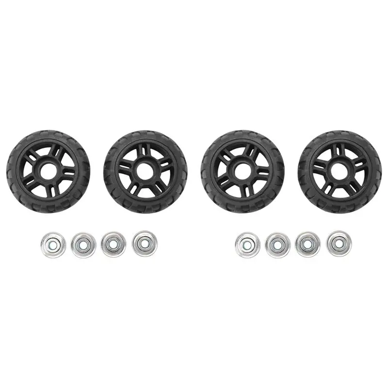 ABUH-Suitcase Wheels 2 Pair Of Luggage Suitcase Replacement Wheels Axles Deluxe Repair Deluxe Repair Tool Casters