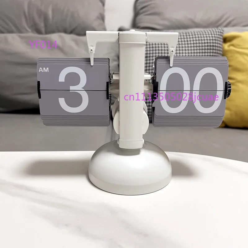 

Modern Simple Page Turning Clock Creative Ornament Living Room TV Cabinet Desktop Decoration Model Room Soft Furnishing Decor