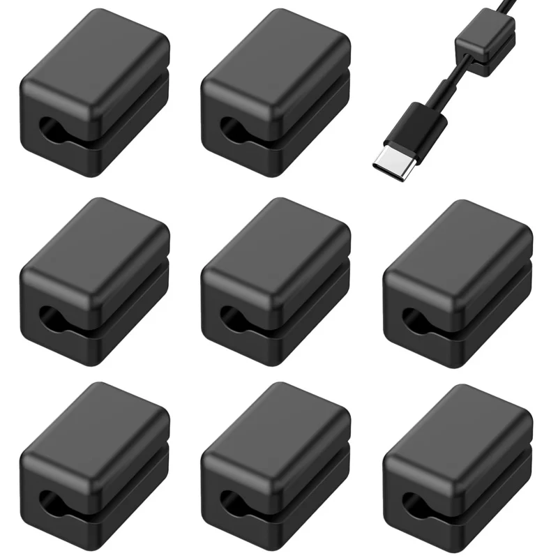 

Магнитные держатели шнура, стол-органайзер — универсальные зажимы для проводов, USB-C, Micro, от прилипания до металла S