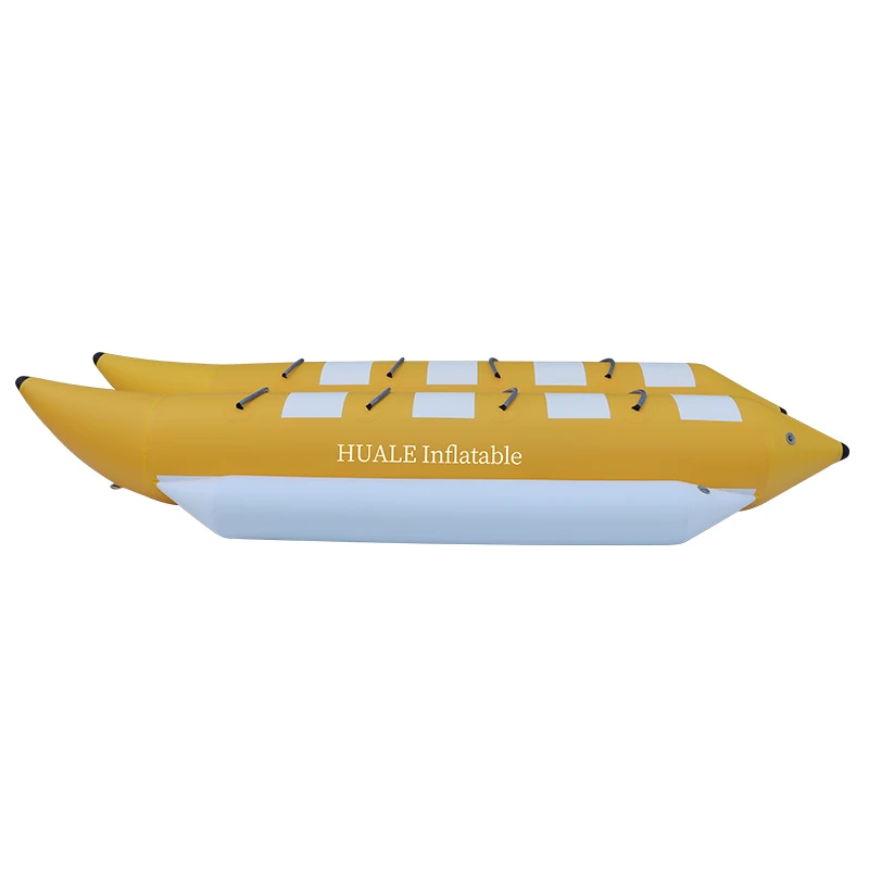 HUALE Inflatable Banana Surfing Raft Drop‑Stitch PVC Construction Over 500 kg Capacity 5‑10 Passenger Sea Ride‑on Toy