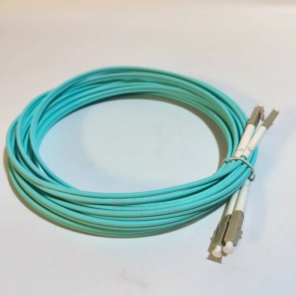 Wholesale 10PCS/lot OM3 LC UPC-LC UPC Multimode Duplex 3.0mm Fiber Optic Cord Optical Patch Cable 1/2/3/5m