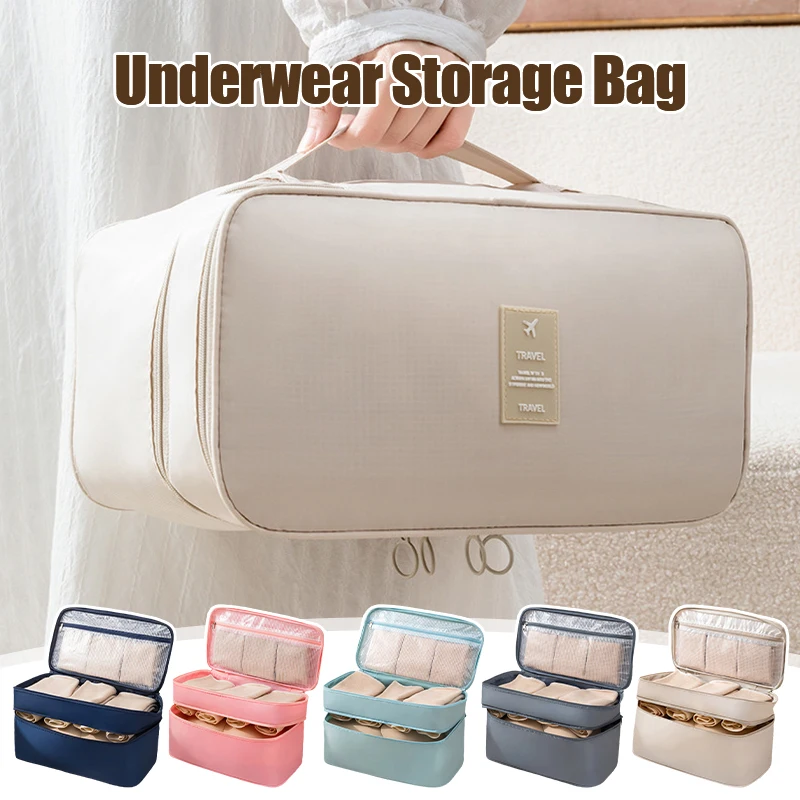 

Travel Underwear Storage Bag Multifunctional Waterproof Bra Storage Bag Wash Bag Large Capacity Home Organization Storage