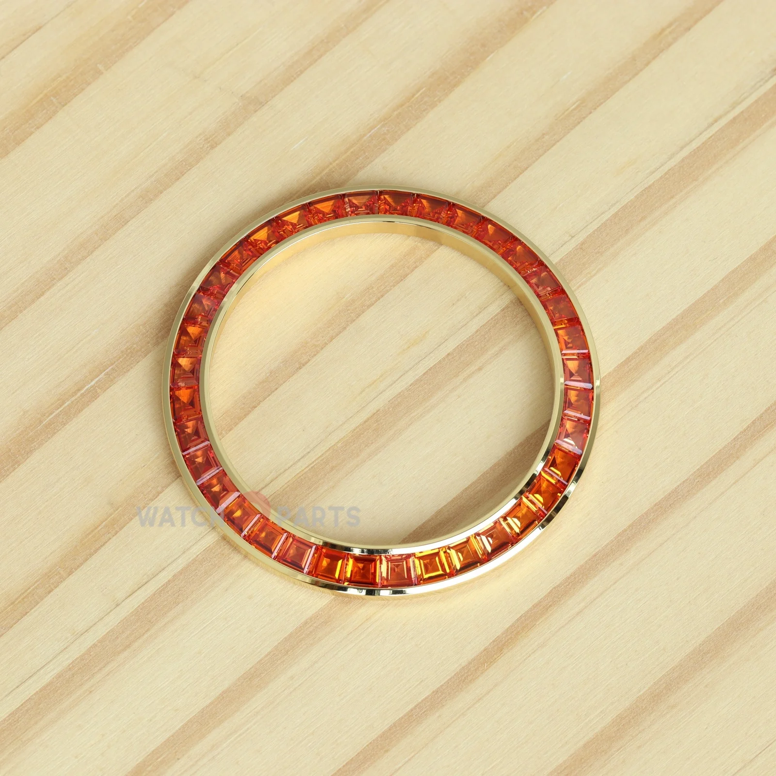 

Orange Gemstone Watch Bezel for Rolex Daytona 40mm Watch