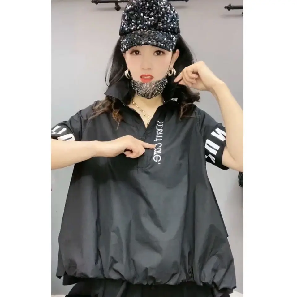 プリントシャツルーズファッションデザイン夏新作トップ