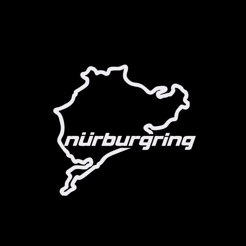 14*12,5 cm Auto Styling Racing Road Racing Nürburgring Kreative Auf Auto Aufkleber Aufkleber Heckscheibe 3D Lustige Aufkleber Aufkleber Aufkleber