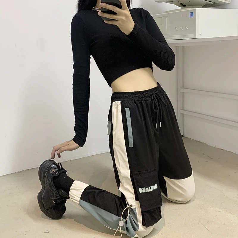 بالإضافة إلى حجم السراويل السوداء النساء وزرة النساء والسراويل الصيفية طماق الصغيرة عارضة الرياضة هارين زائد السراويل المتضخم