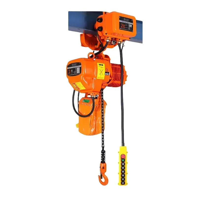 0.5 1 2 ton 380V 3 phase chain electric hoist trolley ton with remote control chain hoist