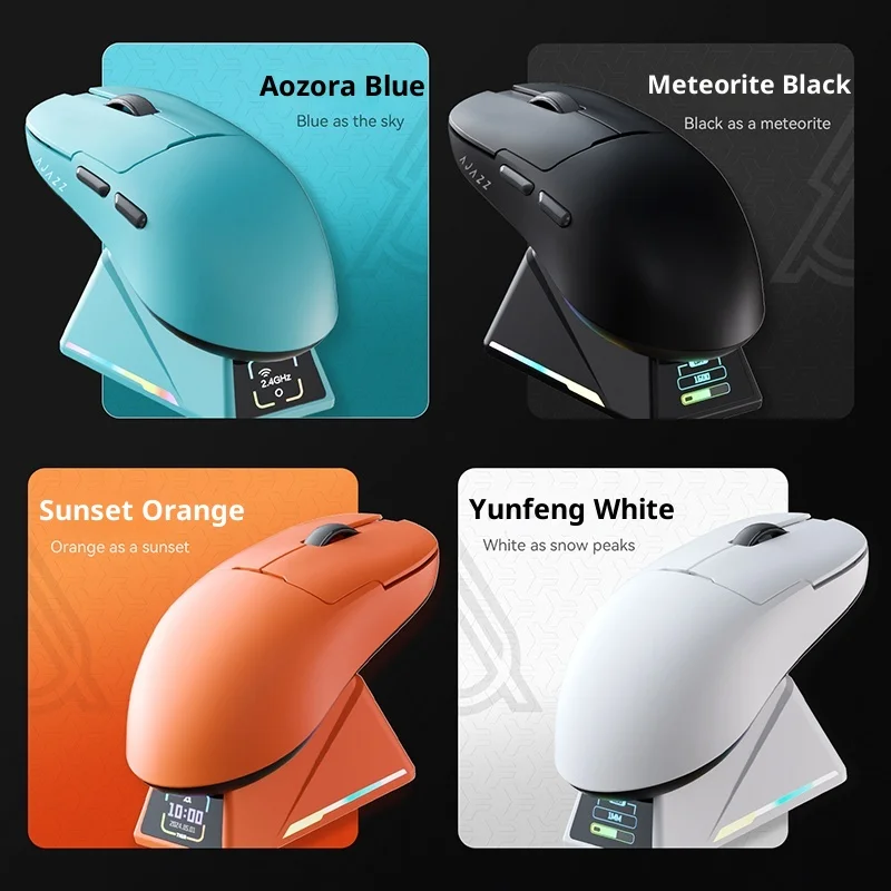 

AJAZZ AJ159apex Wireless Bluetooth Gaming Mouse 8000Hz PAW3950 Triple Mode Charging Compatible with Computer And Office Use