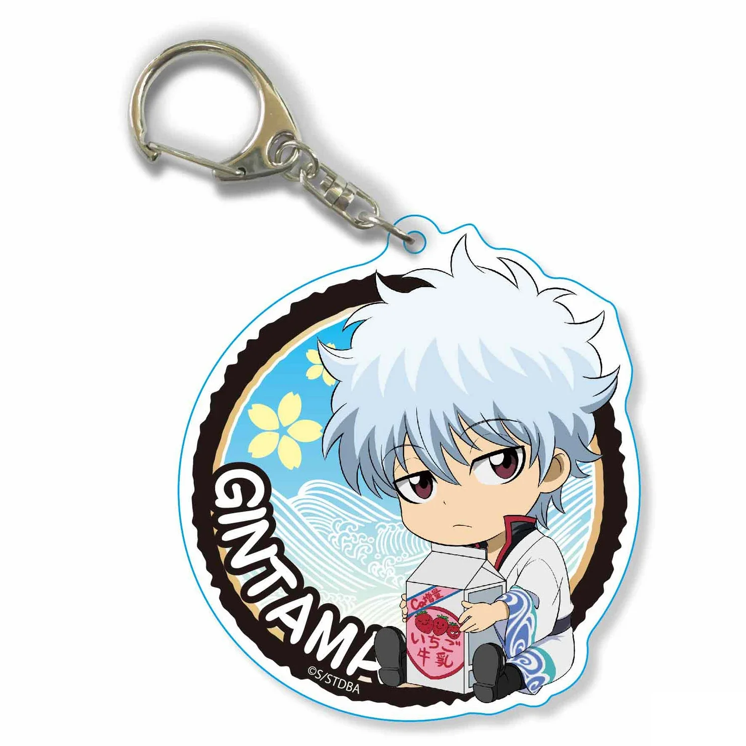 Gioco Okita Sougo Kagura Sakata Gintoki Hijikata Toshirou Shimura Shinpachi Portachiavi Bambola Anime Acrilico Portachiavi Ciondolo Regalo
