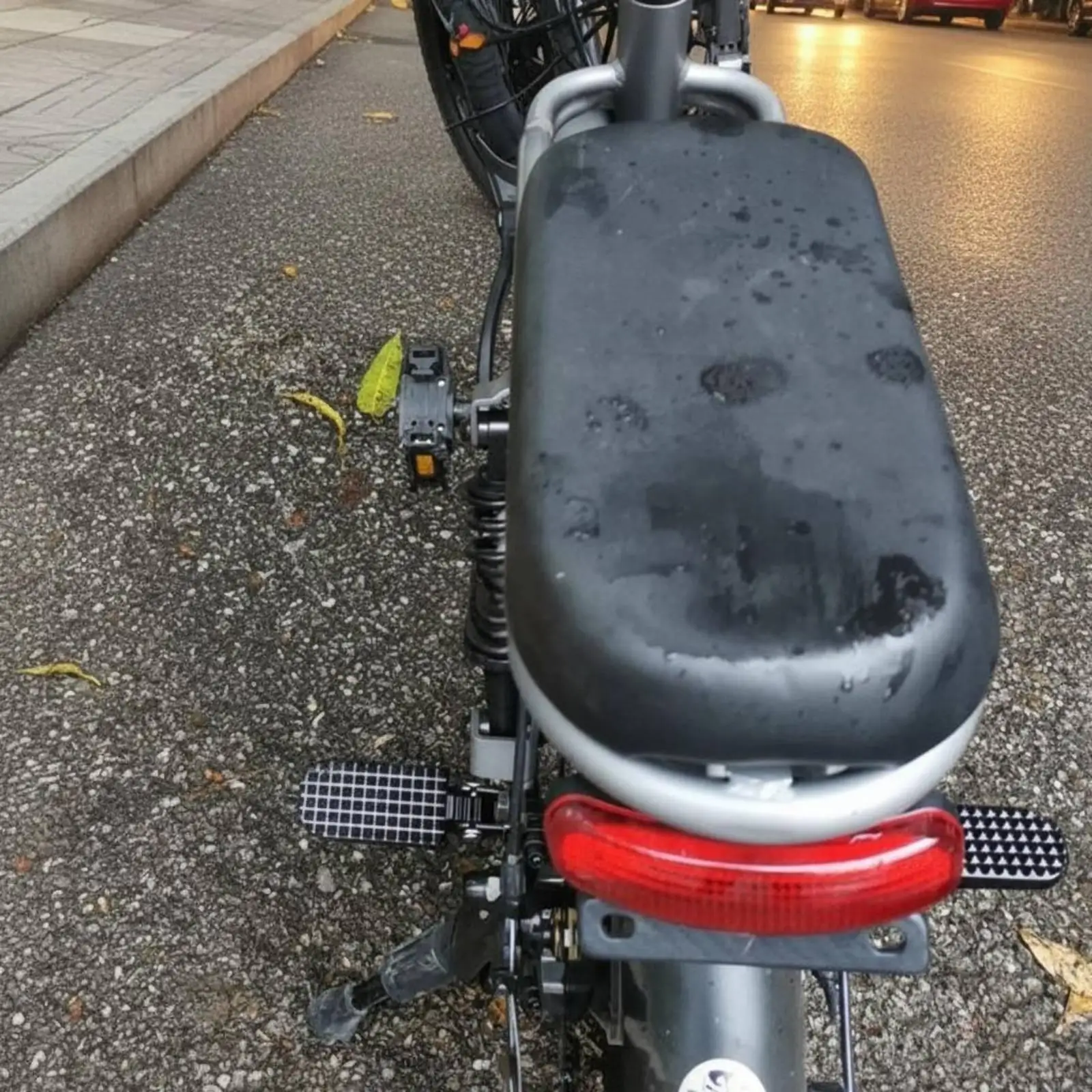 Rear Seat Bicycle Footrest Folding Aluminum Alloy Anti Slip Pedal Accessory for Electric Handbike 