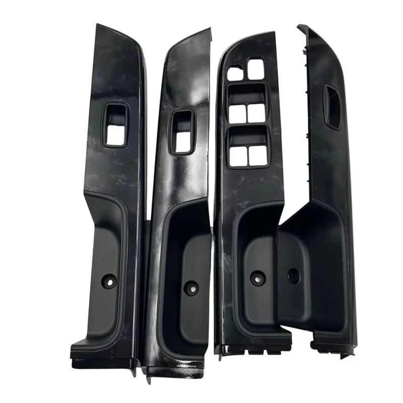 4Pcs/Set Interior Wooden Window Switch Panel Armrest Button Cover 74232-0K620 For Nissan Patrol Y61 05-23 742320K620
