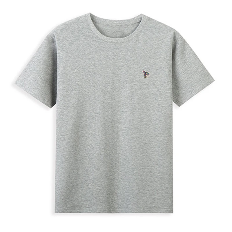 Korea Style brand Cotton O-Neck Minimalist Front Back letter Printed Pattern Tees Summer Harajuku Men Women Short Sleeve T-shirt image 3