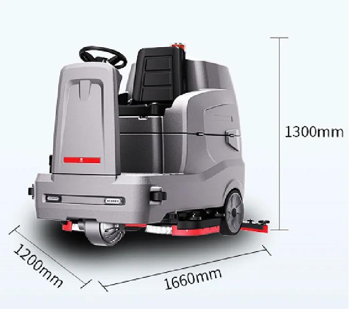 CleanHorse ARES900 electric large plastic auto rider outside cleaning machine floor scrubber