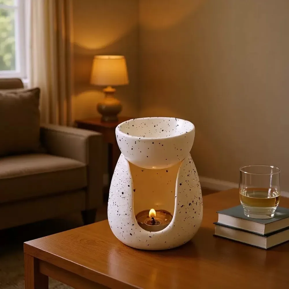 Exquisite Chinese ceramic aromatherapy stove, aromatherapy lamp, tea wax candle holder, essential oil aromatherapy diffuser