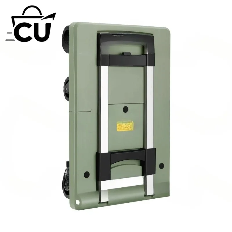 Foldable Portable Shopping Trolley Hand Truck Grocery Transport Cart Utility Pull Cart for Home Moving