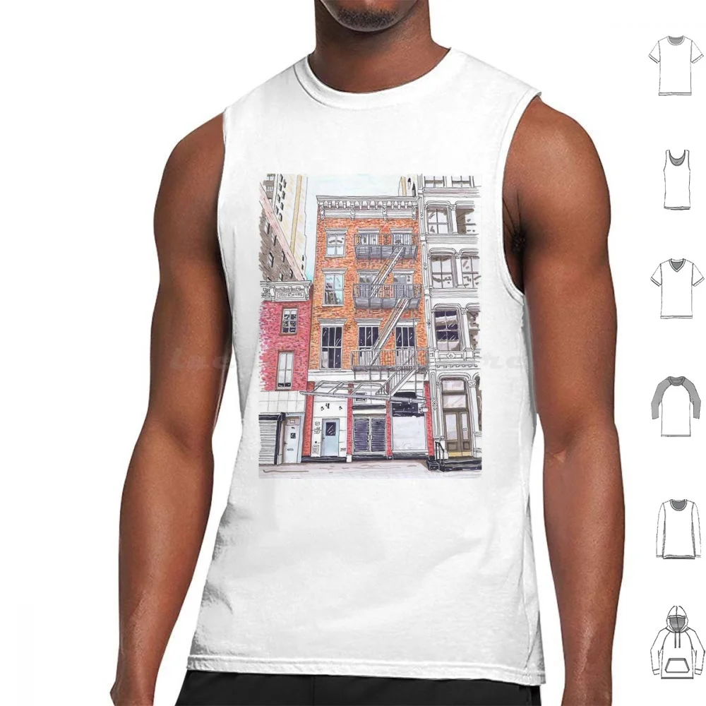 A Little Life Book , Lispenard Street , Hanya Yanagihara , New York Tank Tops Print Cotton New York Lispenard