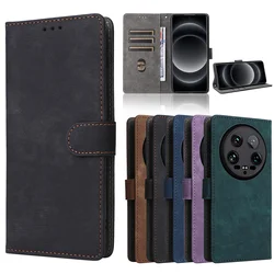 For Xiaomi 14 Ultra Case Wallet Anti-theft Brush Magnetic Flip Leather Case For Xiaomi 14 Ultra 14Ultra Phone Case
