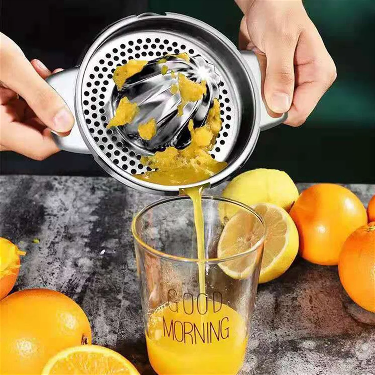 ABXHH Fruit Lemon Orange Juicer Household Small Manual Juicer Juicer Portable Manual Juicer
