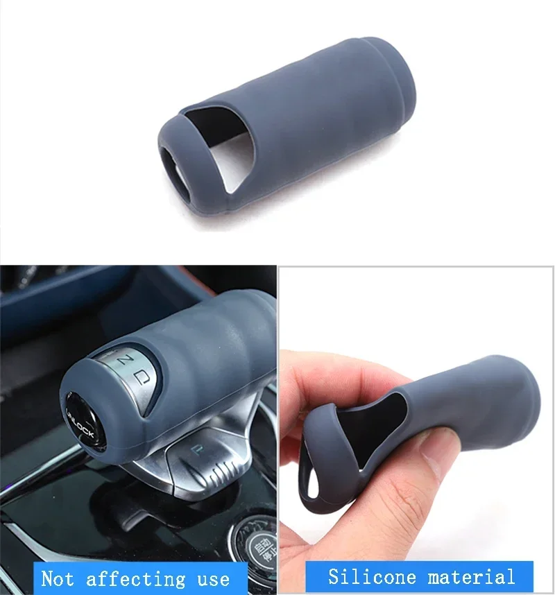 Cubierta de silicona para pasamanos de puerta, reposabrazos de cambio de marchas, cubierta protectora Interior de coche para BYD Atto 3 Yuan Plus 2022-2025