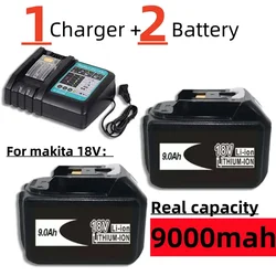 Batterie ou chargeur pour Makita 18V bl1850b bl1860 bl 1860 bl1830 bl1815 bl1840 LXT400 9.0Ah, 18650