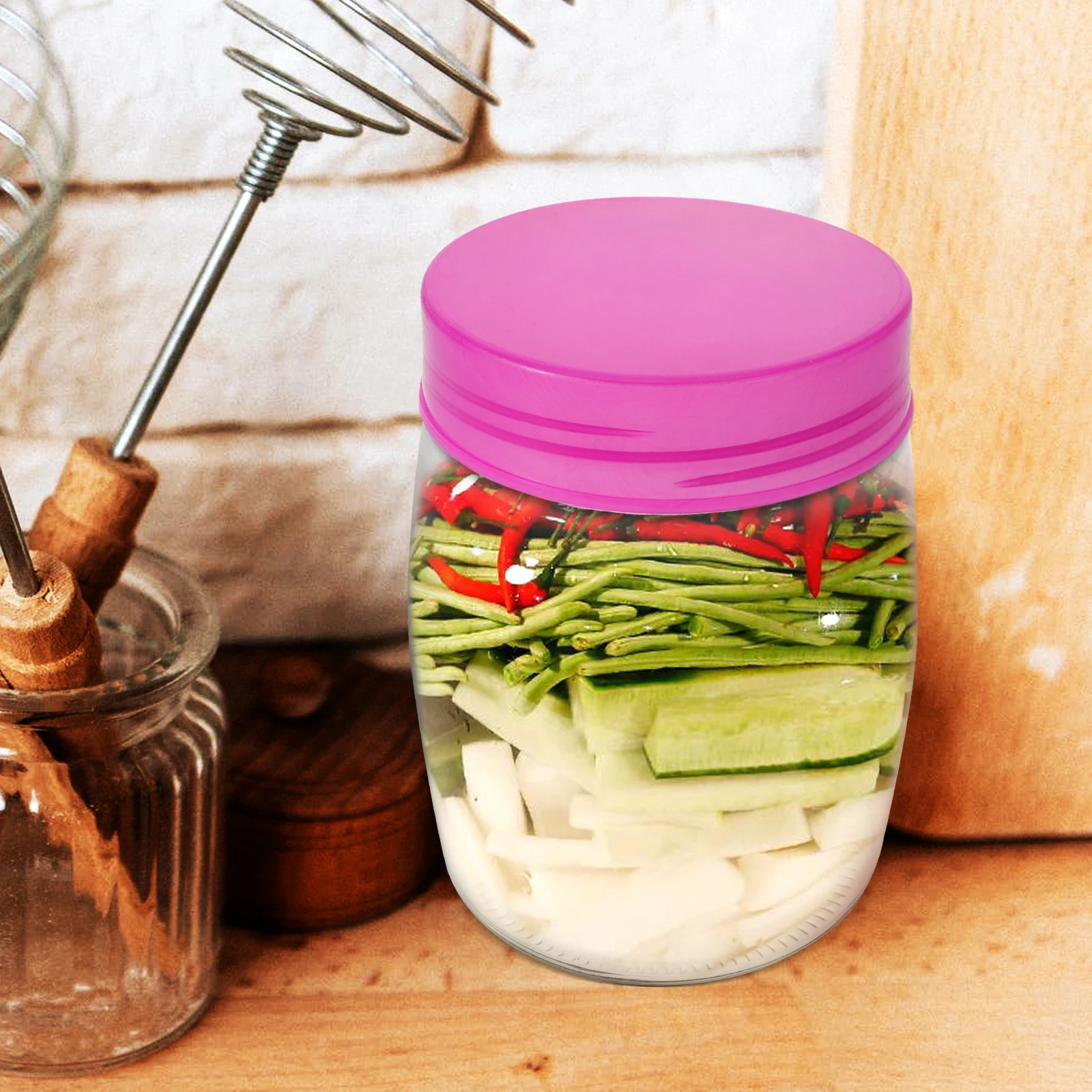 

Plastic Bottle Lids Sealing Caps for Crafts Reusable Wide Mouth Jar Covers Glass Containers Making Beer Equipment