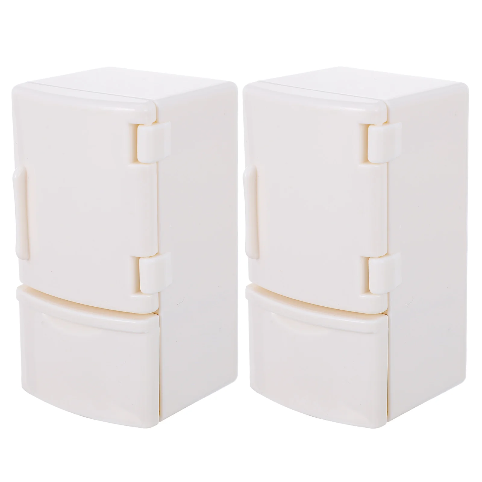 

2pcs Mini Fridge Small Refrigerator Plastic House Accessories for Room Decor Children Toy Photography Prop DIY Craft Miniature