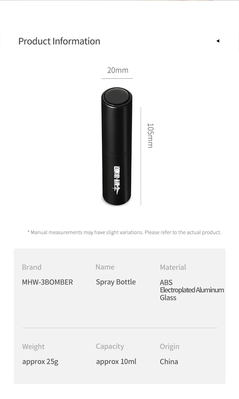 MHW-3BOMBER Sprühflasche, reduziertes Pulver, statisch, 10 ml, Aluminiumlegierung, nachfüllbar, Espresso-Bohnen-Spritzer für Barista-Kaffeebar-Werkzeug – Detail 9